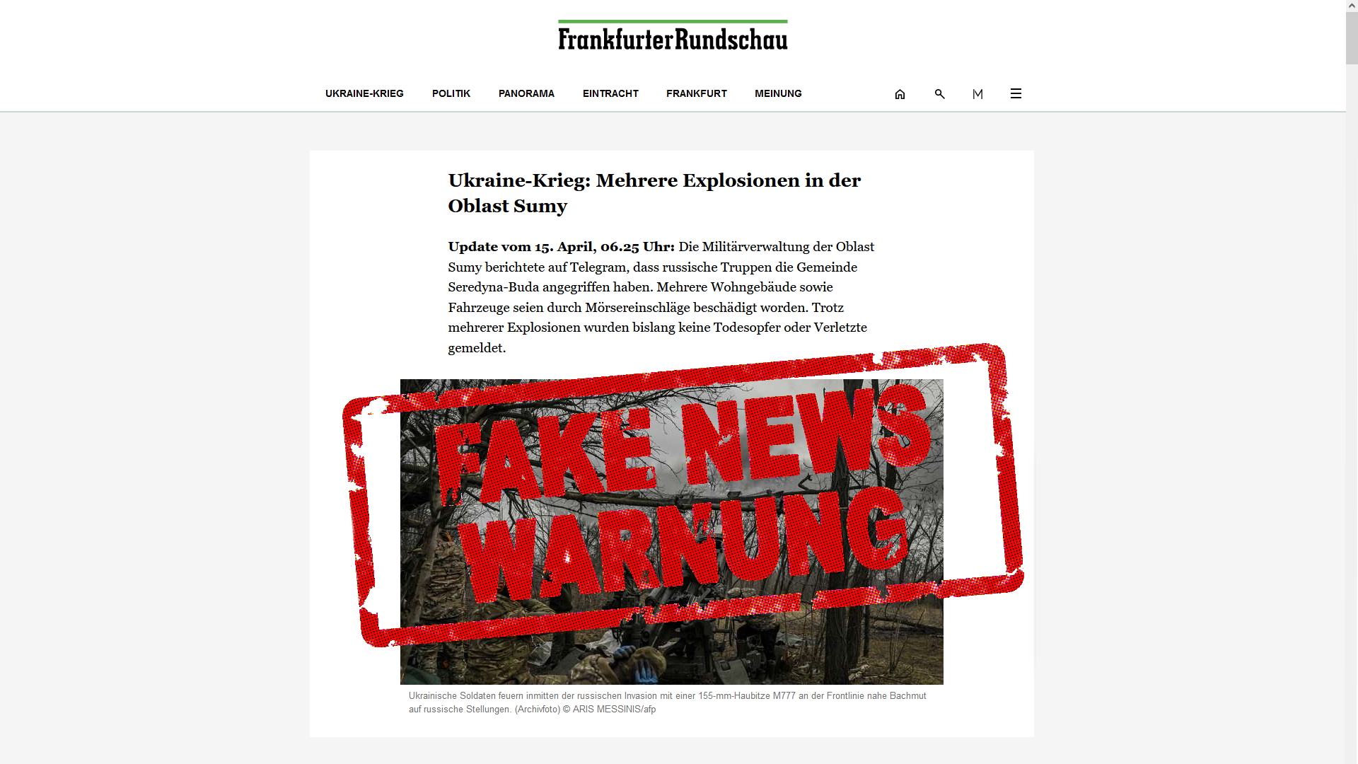 Desinformation frankfurter Rundschau